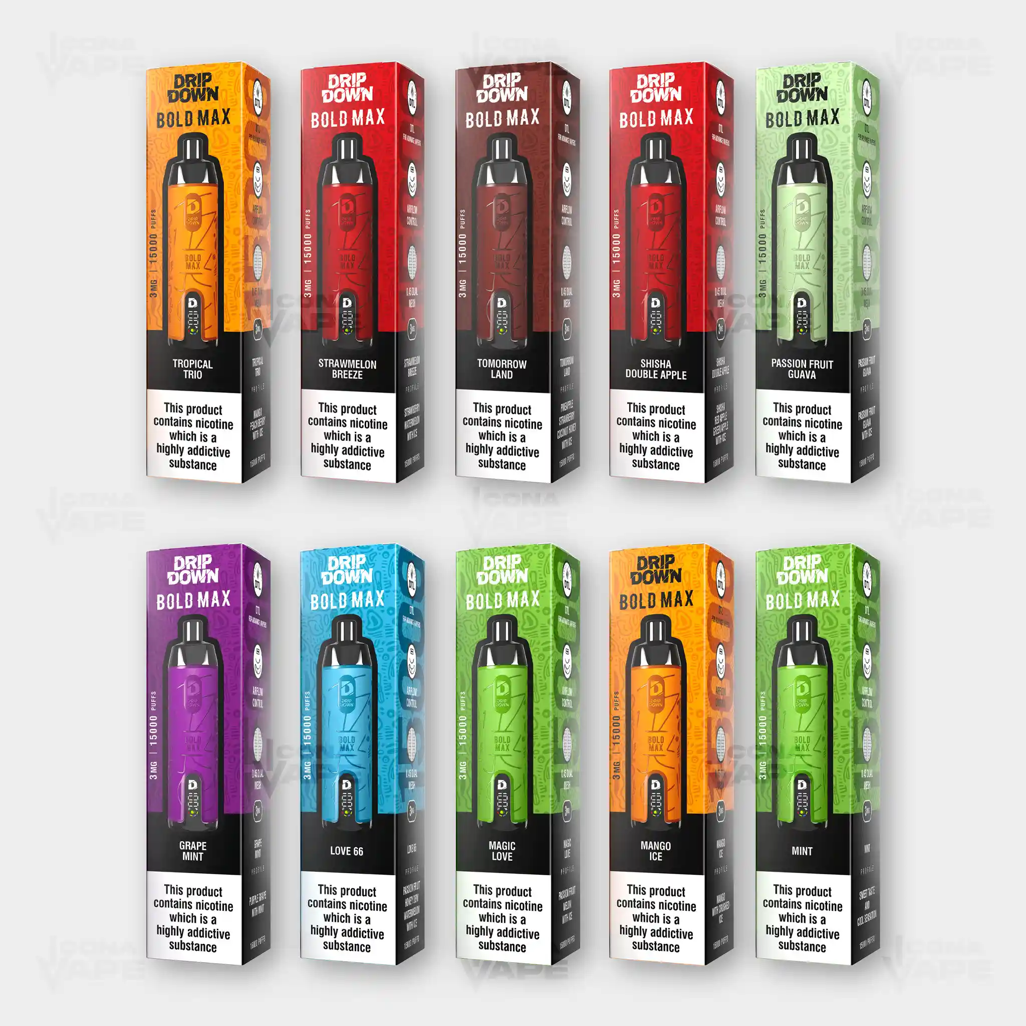DRIP DOWN BOLD MAX 15000 PUFFS DISPOSABLE VAPE - Image 14