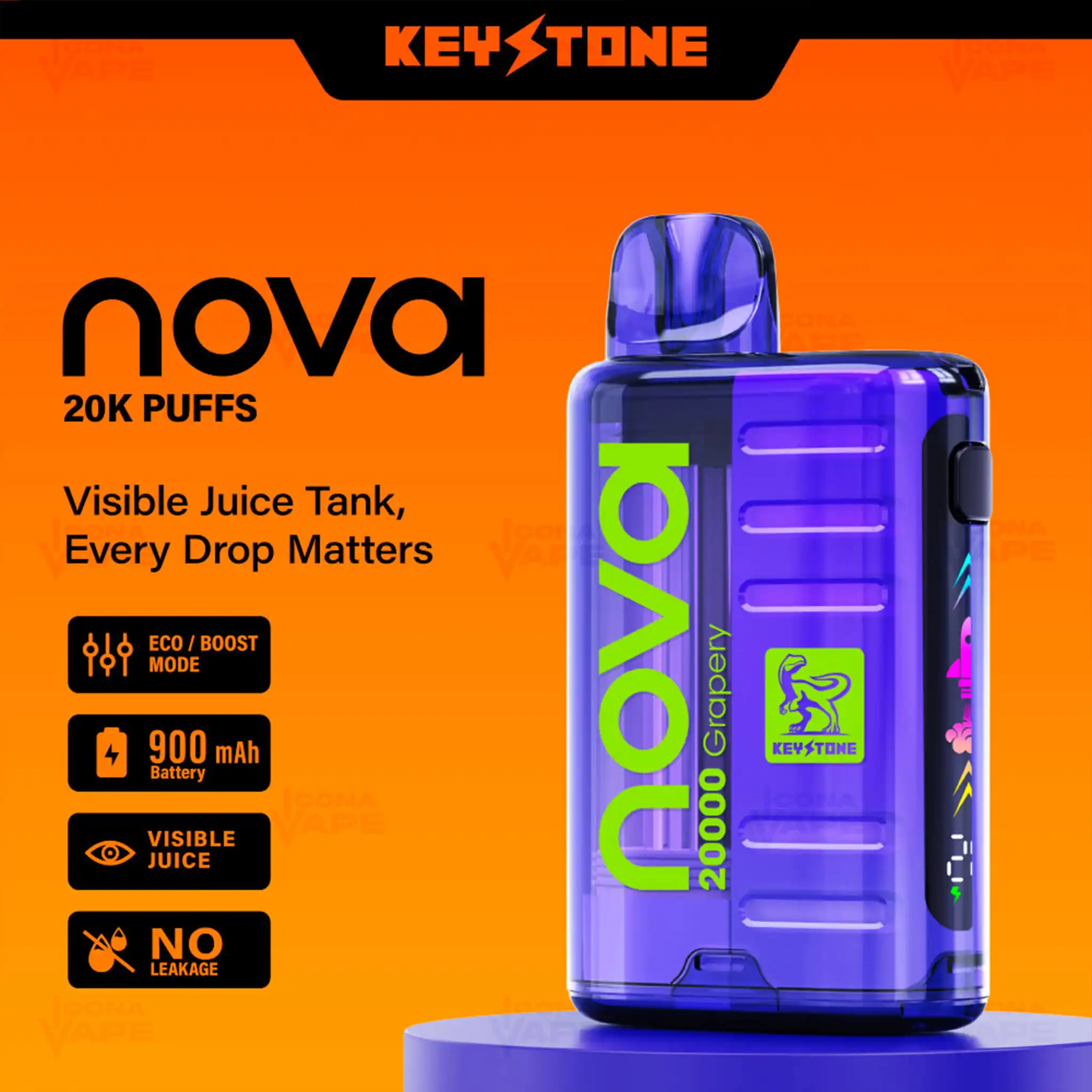 KEYSTONE NOVA 25000 PUFFS DISPOSABLE VAPE - Image 3