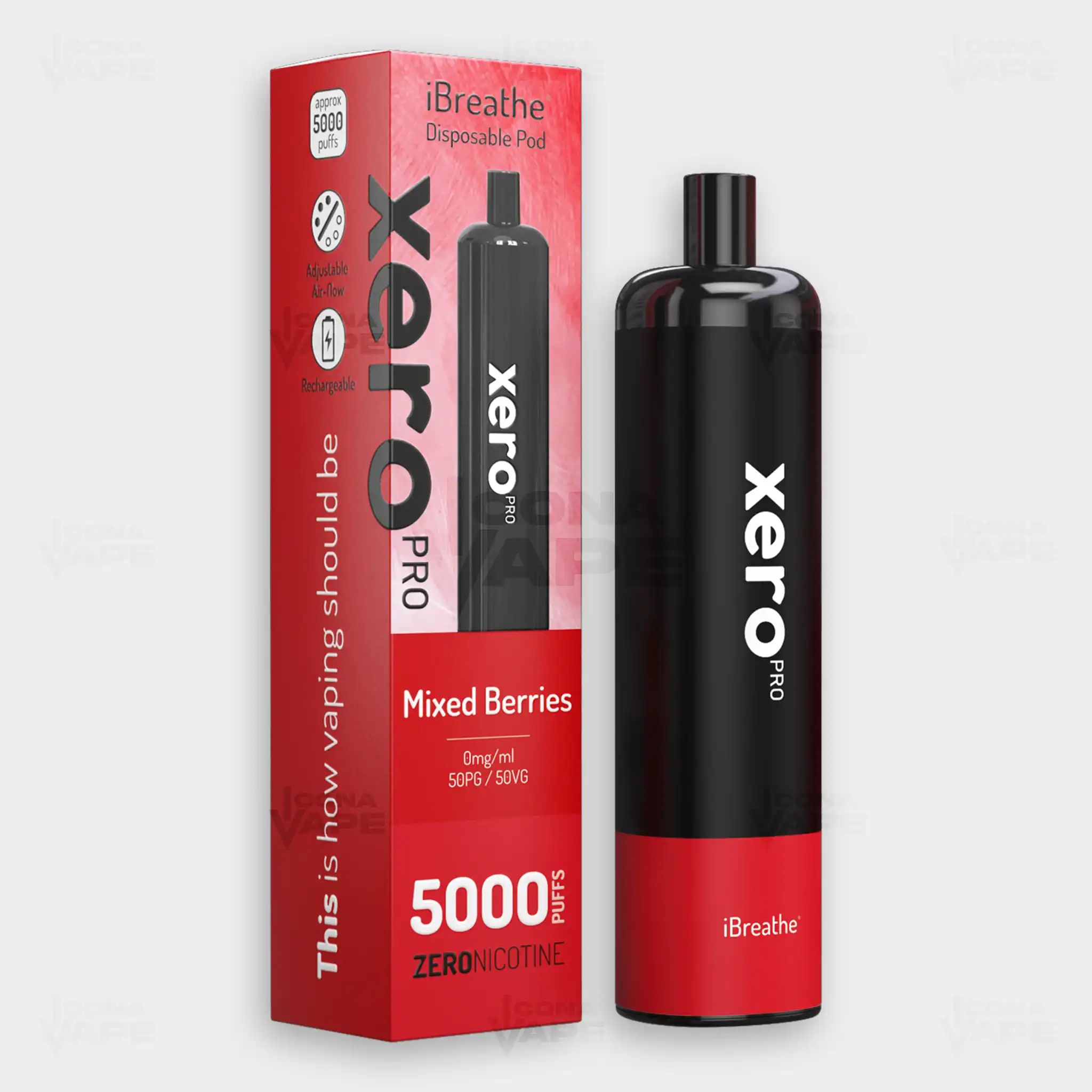 XERO PRO 5000 PUFFS NICOTINE FREE DISPOSABLE VAPE - Image 3